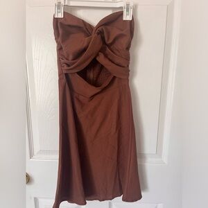 NWT Francesca’s Strapless linen mini dress